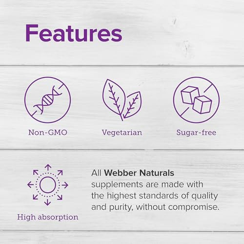 Webber Naturals Magnesium Glycinate Complex 200 mg, 120 Vegetarian Capsules, High Absorption Formula, Supports Bones, Heart, Muscles & Nerves, One-pe