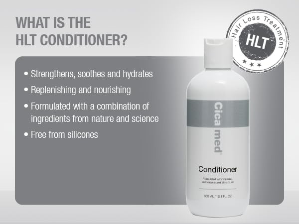 Cicamed Hair Loss Treatment Conditioner - Strengthening Conditioner with Panthenol, Vitamin B5 & Wheat Protein for Fuller, Healthier Hair - Silicone