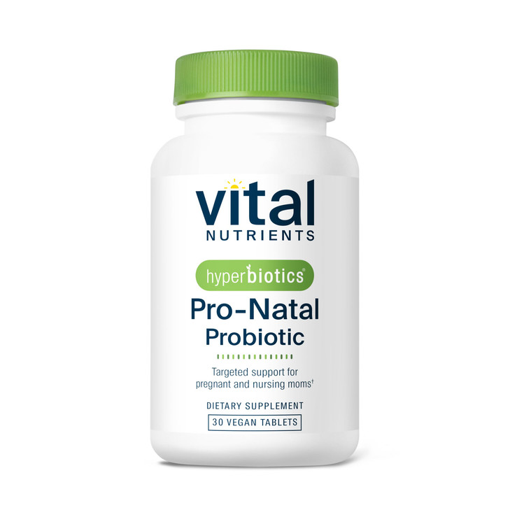 Hyperbiotics Vital Nutrients Pro-Natal Prenatal Probiotics for Women | Support for Occasional Nausea, Bloating, and Gas | Vegan Pregnancy Probiotic f