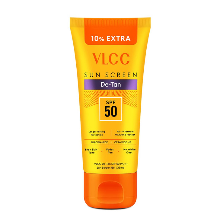 VLCC De Tan SPF 50 PA+++ Sun Screen Gel Creme(100gm)