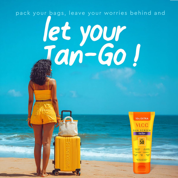 VLCC De Tan SPF 50 PA+++ Sun Screen Gel Creme(100gm)
