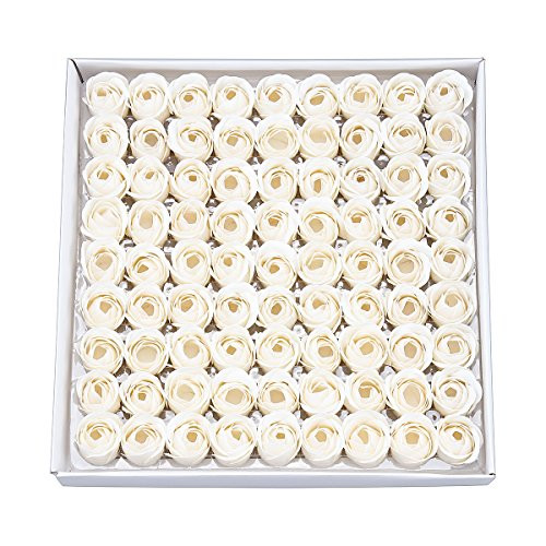 Weiye 81PCS Soap Rose Flower - Flora Scented Soap Rose Flower - Plant Essential Oil Soap, for Anniversary/Birthday/Wedding/Valentines Day/Mothers D