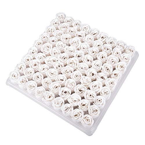 Weiye 81PCS Soap Rose Flower - Flora Scented Soap Rose Flower - Plant Essential Oil Soap, for Anniversary/Birthday/Wedding/Valentines Day/Mothers D