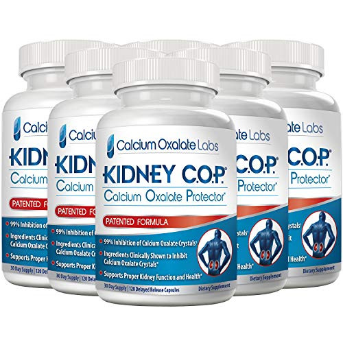 KIDNEY C.O.P. Calcium Oxalate Protector 120 Capsules, Kidney Support for Calcium Oxalate Crystals, Helps Stops Recurrence of Stones, Stronger Than Ch