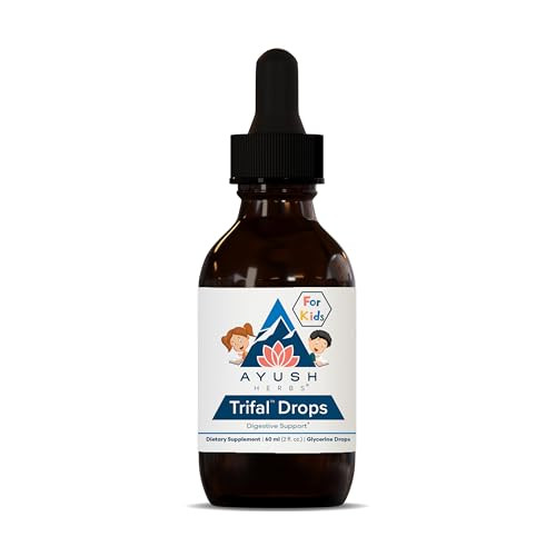 Ayush Herbs Trifal Drops - Digestive & Immune Wellness Booster for Kids, Kids Alcohol Free Digestive Support Drops with Amla for Toddlers, Children -