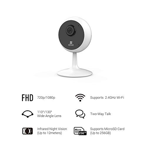 EZVIZ Indoor Security Camera 1080P WiFi Baby Monitor, Smart Motion Detection, Two-Way audio, 40ft Night Vision, Works with Alexa & Google Assistant(C