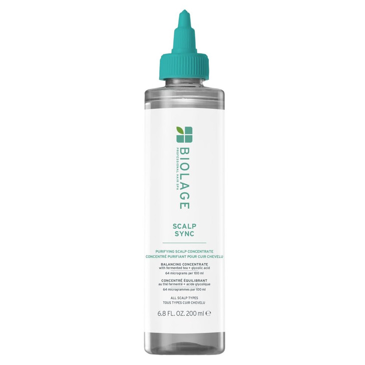 Biolage Scalp Sync Purifying Concentrate - Exfoliating & Clarifying Dry Scalp Treatment, Refreshing & Reinvigorating, Fermented Tea Blend & Glycolic