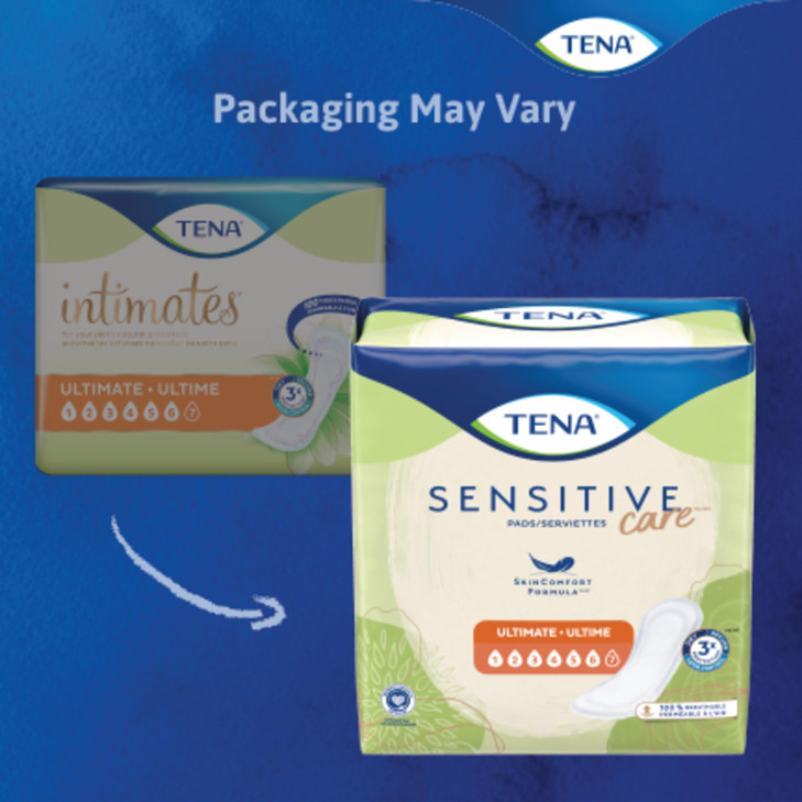 TENA Sensitive Care Ultimate Pads, Regular Length, 33 count
