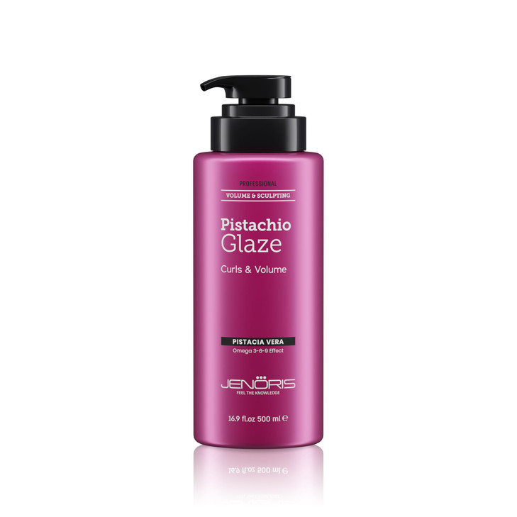Jenoris Glaze Hair Sculpting for Curly Hair  Professional Curl Defining Gel, Styling & Volumizing, Lightweight Hold, Frizz Control, Infused with Pis