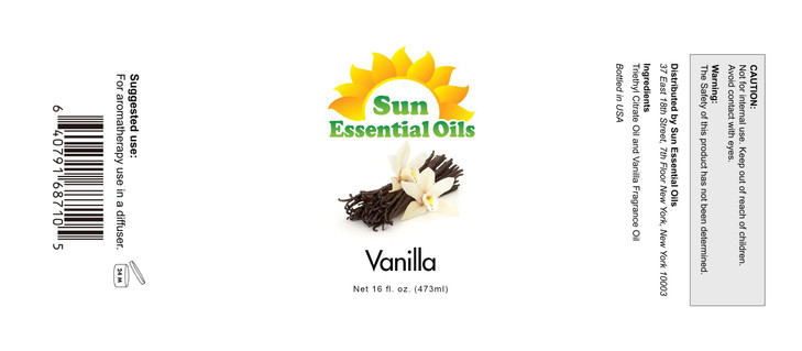 Sun Essential Oils - Vanilla Essential Oil 16 oz for Diffuser, Skin, Hair, Humidifier & Aromatherapy Massage, Scent for Candle, Lotion & Soap Making