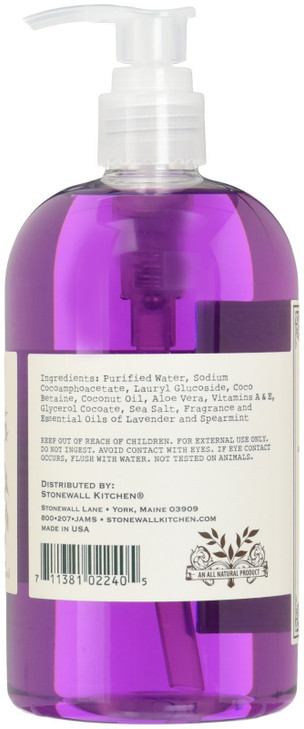 Stonewall Kitchen Lavender Mint Fine Home Keeping Hand Soap, 16.9 Ounces