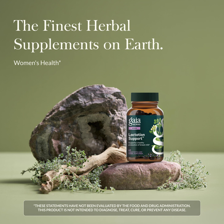 Gaia Herbs Lactation Support - Supports Healthy Production of Breast Milk in Nursing Mothers* - with Fenugreek Seed, Fennel Seed, and Raspberry Leaf