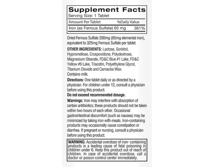 Feosol Original Ferrous Sulfate Iron Supplement , 120 CT (Pack of 3)