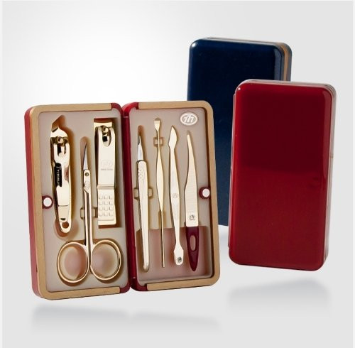 Korean Nail Clipper! World No. 1. Three Seven (777) Travel Manicure Grooming Kit Nail Clipper Set Made in Korea, Since 1975. (4115BUG)