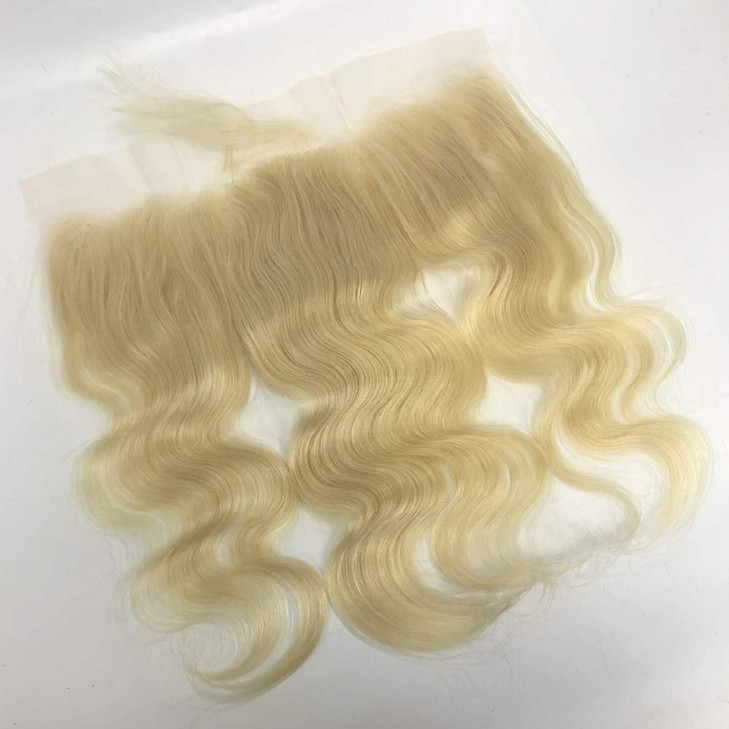 Forawme Body Wave HD Closure Human Hair 16 Inch 1B 4X4 Pre Plucked Invisible Transparent Lace Closure Pieces With Natural Hairline Brazilian Virgin H