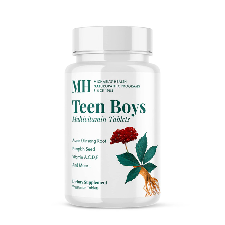 MICHAEL'S Health Naturopathic Programs Teen Boys - 90 Vegetarian Tablets - Daily Multivitamin Supplement - Kosher - 45 Servings