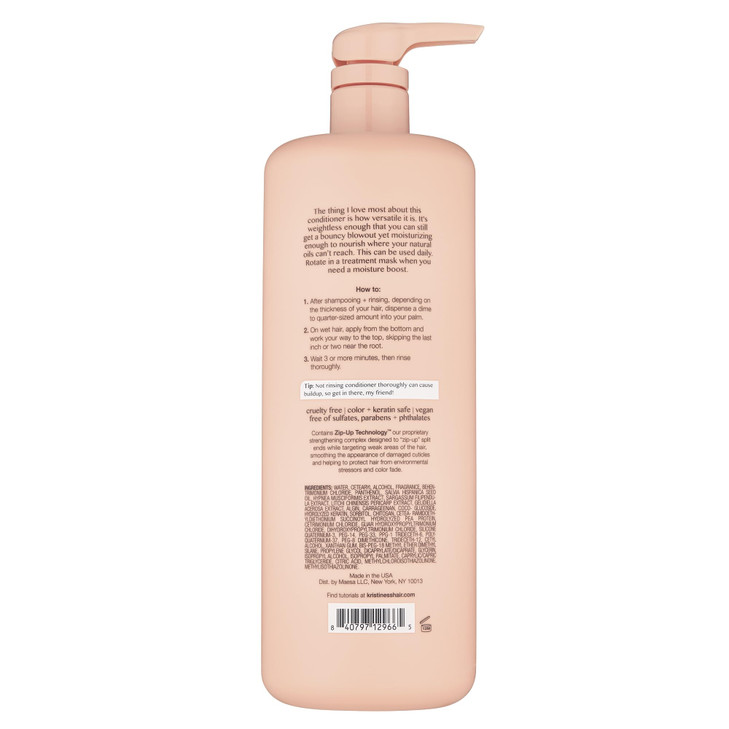 Kristin Ess Hair The One Signature Conditioner for Dry Damaged Hair - Moisturizes, Smooths, Detangles + Softens Hair - Sulfate Free, Color + Keratin