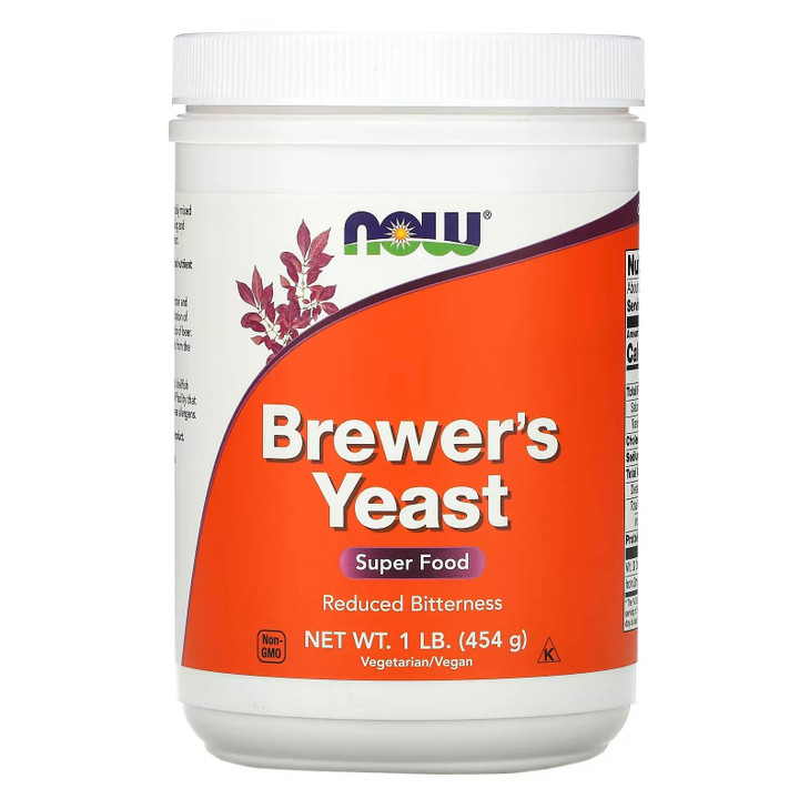 NOW Brewer's Yeast, 1-Pound (Pack of 2)