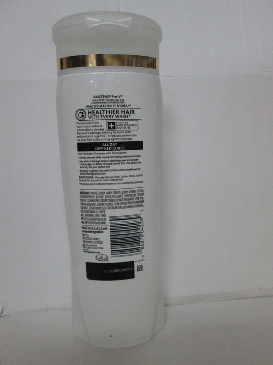 Pantene Pro-V Curly Hair Curl Perfection Moisturizing Shampoo, 12.6 oz, (Pack of 2)