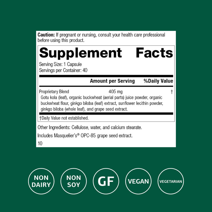 Standard Process Ginkgo Synergy - Brain Health Support Supplement - Supplement with Ginkgo Biloba Extract, Organic Buckwheat Powder & Gotu Kola to Su