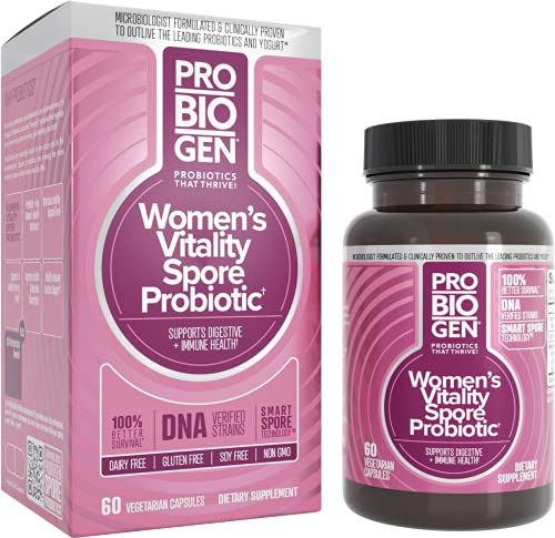 Womens Daily Probiotic Supplement  Vitality Probiotic with Smart Spore Technology, Lactobacillus Cultures, Gut & Vaginal Health Support, Gluten-Fre