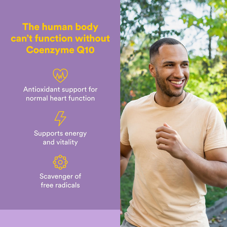Natural Factors Coenzyme Q10 - Antioxidant Support Supplement Supports Cellular Energy Production - Better Absorption Aids Healthy Heart Function - 1