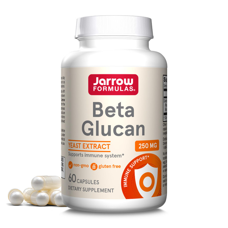 Jarrow Formulas® Beta Glucan, Dietary Supplement, Immune Support for Immune Health, 60 Capsules, 60 Day Supply