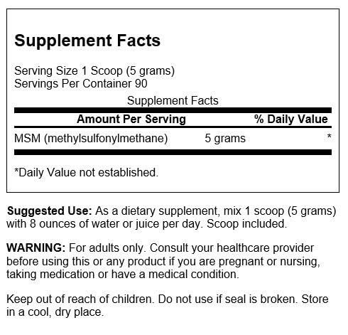 Swanson Msm Powder 1 lb (454 g) Pwdr