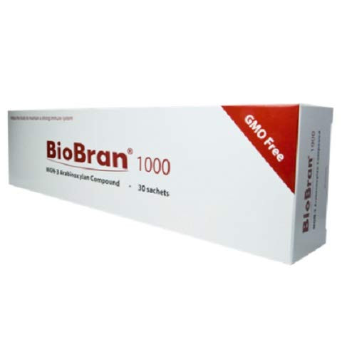 BioBran MGN-3 - Extremely Effective Immune System Booster, from Breaking Down Rice Bran with Enzymes from The Shitake Mushroom (1000 mg, 30 Sachets)