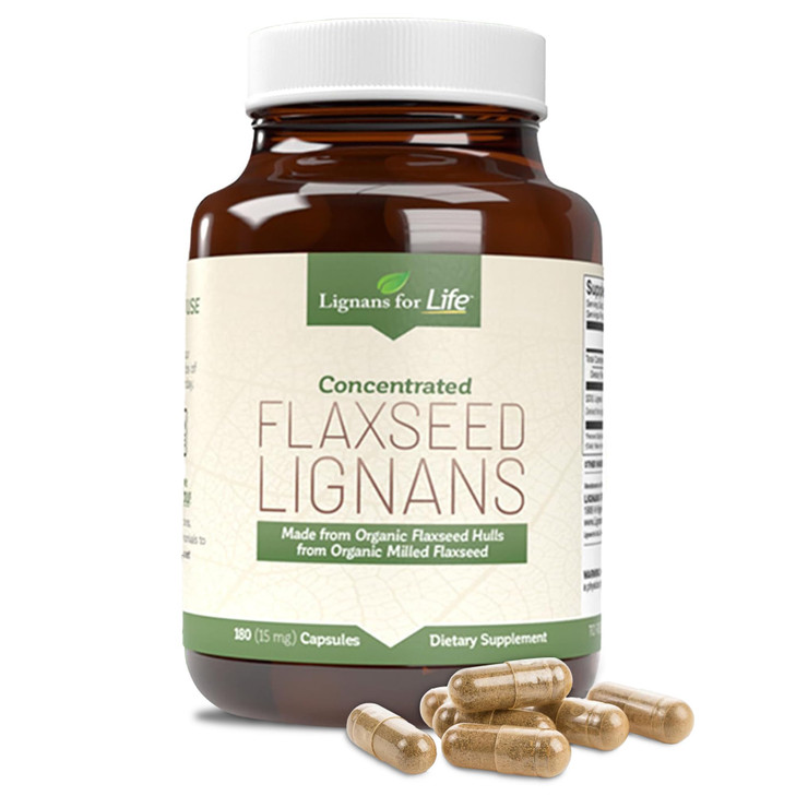 Lignans For Life Flaxseed Lignans for Dogs & People + SDG - Omega 3 Fatty Acids, High Fiber Antioxidants - Improve Shiny Coat, Digestive & Heart Heal