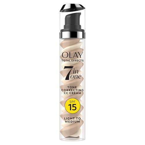 Olay Total Effects Tone Correcting Face Moisturizer with Sunscreen SPF 15, Light to Medium 1.7 Ounces