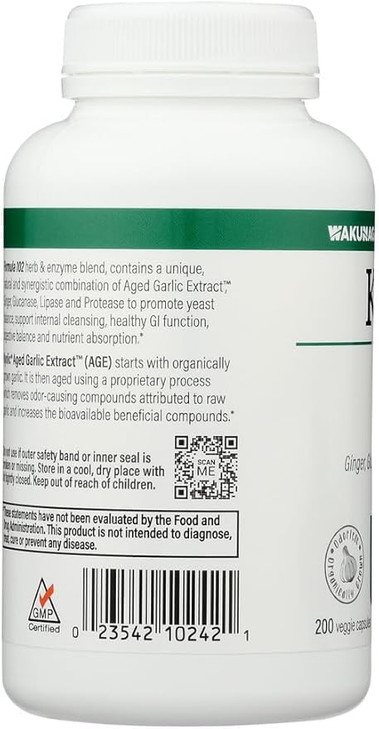 Kyolic #102 Garlic W/Enzyme Veg 200 Cap