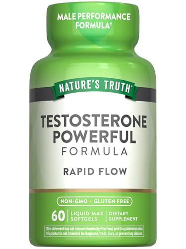 Nature's Truth Testosterone Supplement for Men | 60 Softgels | Non-GMO and Gluten Free Formula