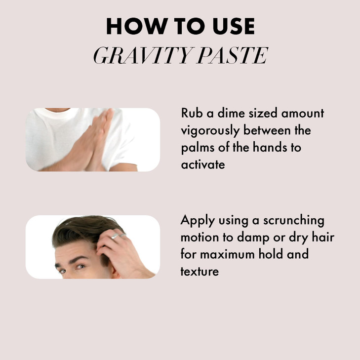 Hanz de Fuko Gravity Paste  Premium Mens Hair Styling Paste for a High Hold, Medium Shine Finish  Super-Grip Technology for Any Hairstyle Imaginab
