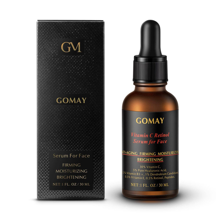 GO MAY Face Brightening Serum | 30% Vitamin C Serum | Anti-aging Serum for Face | Prevention of Future Dark Spots | 1Fl.Oz