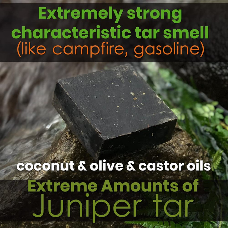 CARACAL 3-Pack Pine Tar Extreme Natural Soap Bar-UNEXPECTED HEAVY SCENT