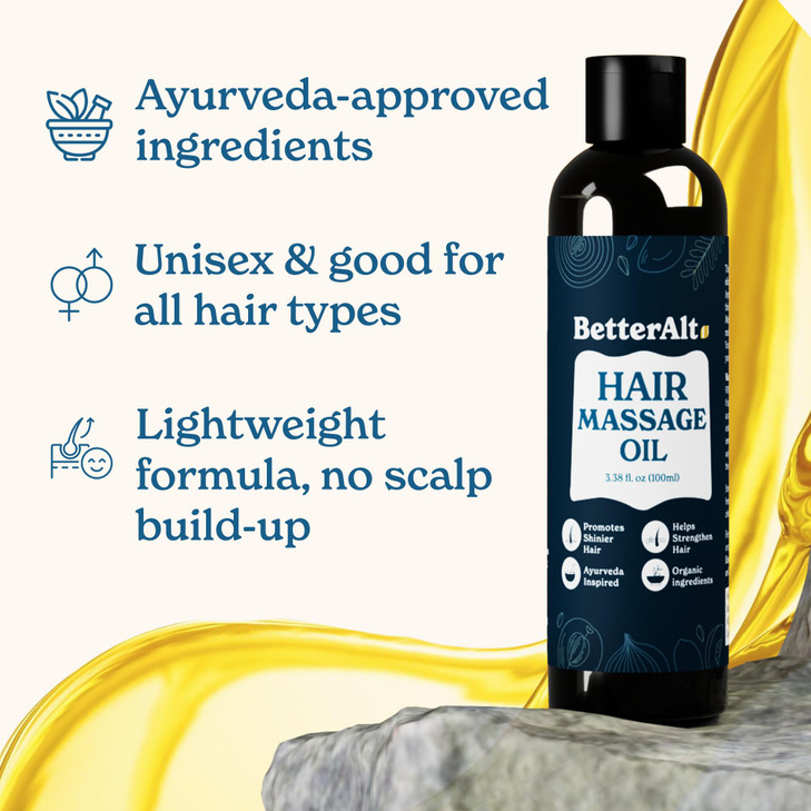 Better Alt Hair Oil For Hair Growth & Shine With Bhringraj, Methi, Onion, Rosemary & Amla|For Scalp Health & Hydrated Hair| Reduce Frizz & Breakage|W