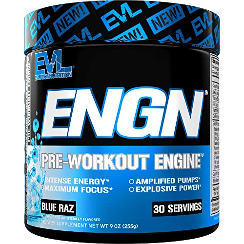 Evlution Nutrition ENGN Focus - Intense Pre-Workout with Creatine - Maximum Focus Formula - Pre-Workout Powder for Lasting Energy - with Beta-Alanine