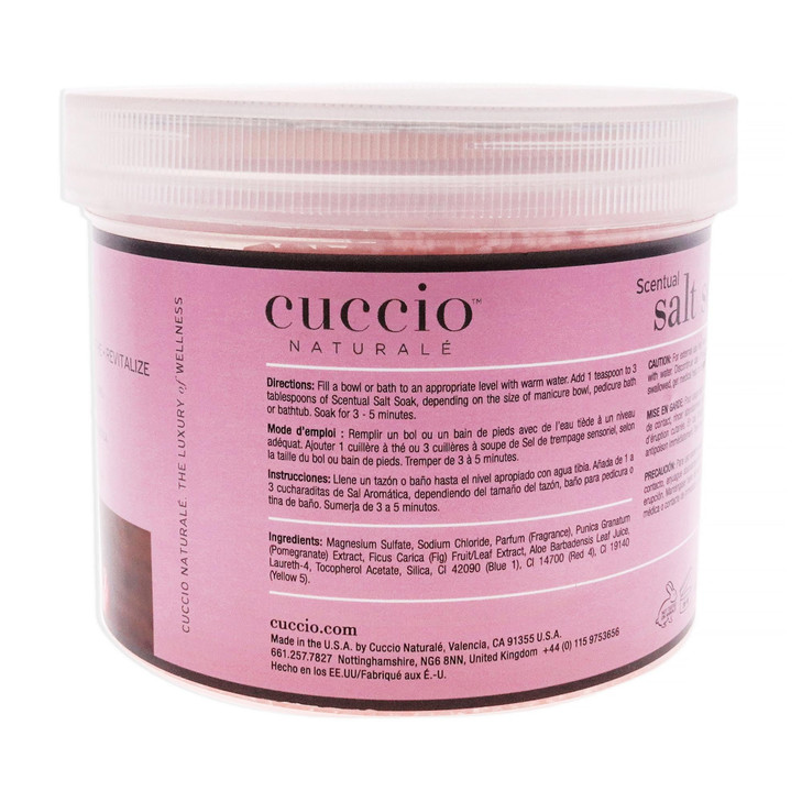 Cuccio Naturale Scentual Salt Soak - Invigorating Salts With An Irresistible Scent - Rejuvenate And Soothe Tired Feet - Softens And Leaves The Skin F