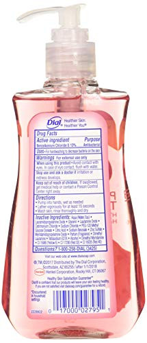 Dial Pomegranate & Tangerine Antibacterial Hand Soap with Moisturizer 7.5 Oz. (Pack of 4)