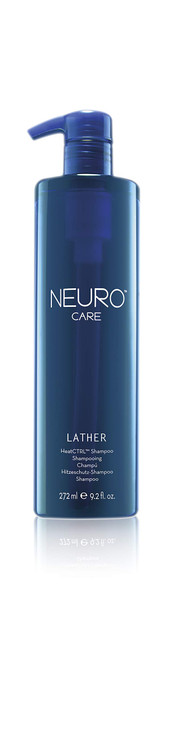 Neuro by Paul Mitchell Lather HeatCTRL Shampoo, Heat Care For All Hair Types, 9.2 fl oz
