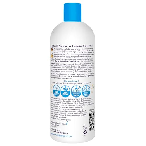 Fairy Tales Tangle Tamer Detangling Shampoo for Kids - Ultra Moisturizing and Anti Frizz Protection - Paraben Free, Sulfate Free - 32 Oz