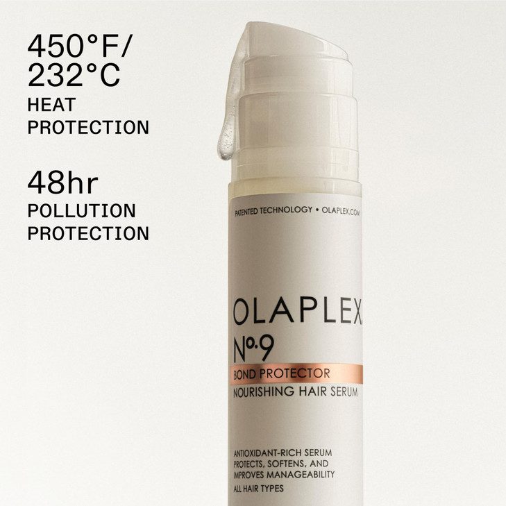 Olaplex Nº. 9 Bond Protector: Nourishing Hair Serum & Heat Protectant | Softens, Nourishes & Reduces Tangle & Static | For Coily, Curly, Straight, an