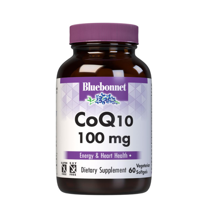 Bluebonnet CoQ-10 Vegetarian Softgels, 100 mg, 60 Count