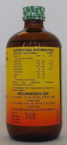 Cherifer Syrup with Chlorella Growth Factor, Taurin & Lysine