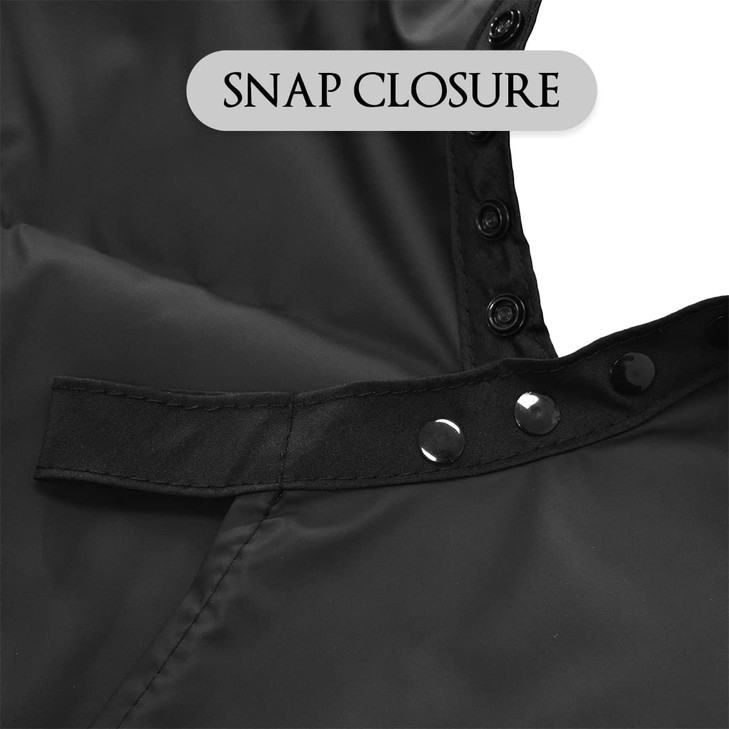 Betty Dain Signature Cosmix Coloring/Styling Cape with Chemical-Proof Panel, Lightweight, Chemical Resistant Fabric, Embossed Pattern, Snap Closure a