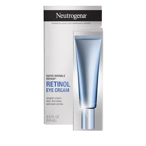 Neutrogena Rapid Wrinkle Repair Retinol Eye Cream for Dark Circles, Daily Anti-Aging Under Eye Cream with Retinol & Hyaluronic Acid to Fight Fine Lin