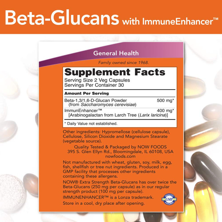 Beta-Glucans with ImmunEnhancer™ 60 VegiCaps (Pack of 2)