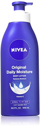 Nivea Lotion Original Daily Moisture 16.9 Ounce Pump (Normal to Dry Skin) (500ml) (2 Pack)