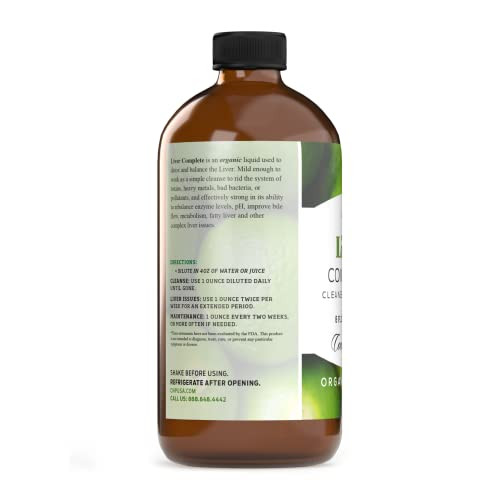 Liver Complete 8oz Organic Liquid Concentrate - Liver Cleanse & Digestive Bitters Vinegar Supplement